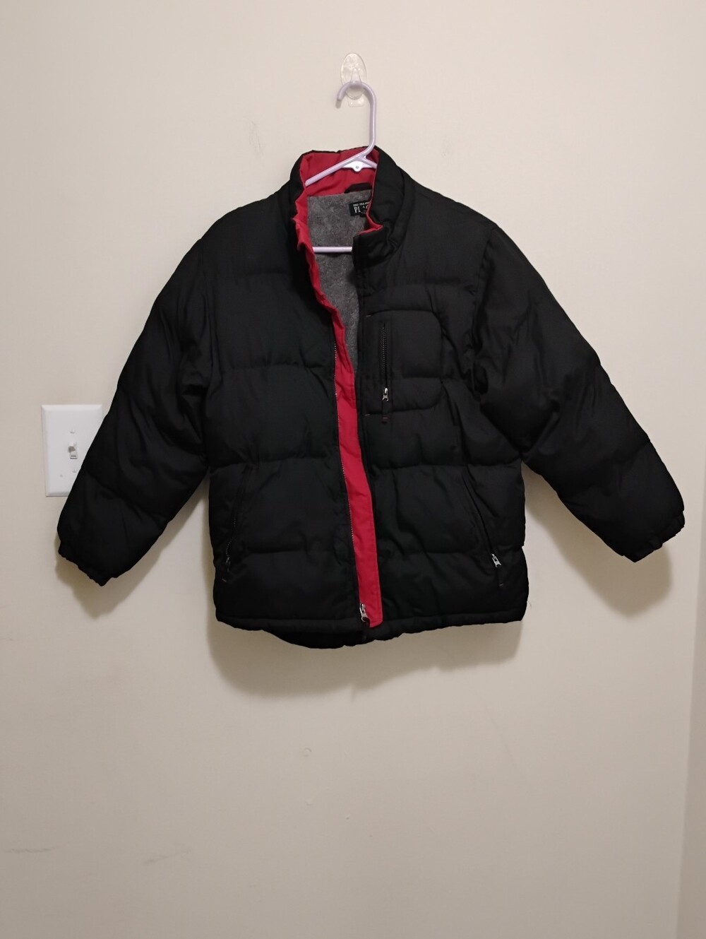 Children's Place Boys Down Navy Jacket Coat No Hood Size Large (10/12)